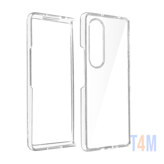 Funda de Silicona con Esquinas Duras para Samsung Z Fold 3 Transparente